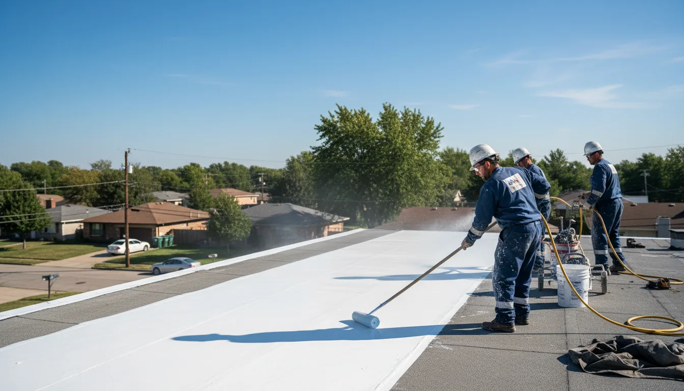 Commercial roof coating in Greene, RI near me